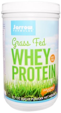 Grass Fed Whey Protein, Unflavored, 12.7 oz (360 g) by Jarrow Formulas-Kosttillskott, Vassleprotein