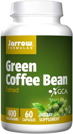 Green Coffee Bean Extract, 400 mg, 60 Veggie Caps by Jarrow Formulas-Kosttillskott, Antioxidanter, Grönt Kaffebönaxtrakt