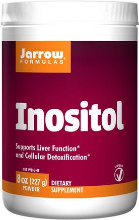 Inositol, Powder, 8 oz (227 g) by Jarrow Formulas-Vitaminer, Inositol