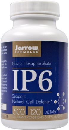 IP6, Inositol Hexaphosphate, 500 mg, 120 Veggie Caps by Jarrow Formulas-Kosttillskott, Antioxidanter, Ip 6