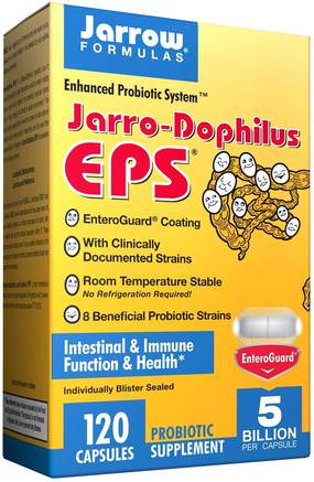 Jarro-Dophilus EPS, 5 Billion, 120 Veggie Caps by Jarrow Formulas-Kosttillskott, Probiotika, Acidophilus
