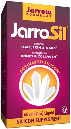 JarroSil, Activated Silicon, Liquid, 2 oz (60 ml) by Jarrow Formulas-Kosttillskott, Mineraler, Kisel (Kisel)