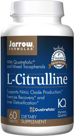 L-Citrulline, 60 Tablets by Jarrow Formulas-Kosttillskott, Aminosyror, L Citrullin