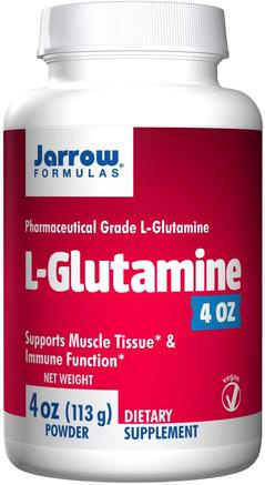 L-Glutamine, Powder, 4 oz (113 g) by Jarrow Formulas-Kosttillskott, Aminosyror, L Glutamin, L Glutaminpulver