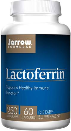 Lactoferrin, 250 mg, 60 Capsules by Jarrow Formulas-Kosttillskott, Aminosyror, Laktoferrin