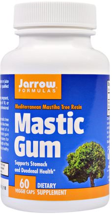 Mastic Gum, 500 mg, 60 Veggie Caps by Jarrow Formulas-Bad, Skönhet, Oral Tandvård, Mastergummi, Hälsa