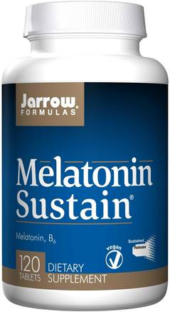 Melatonin Sustain, 120 Tablets by Jarrow Formulas-Kosttillskott, Sömn, Melatonin