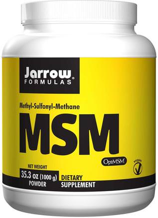 MSM Powder, 35.3 oz (1000 g) by Jarrow Formulas-Hälsa, Ben, Osteoporos, Msm