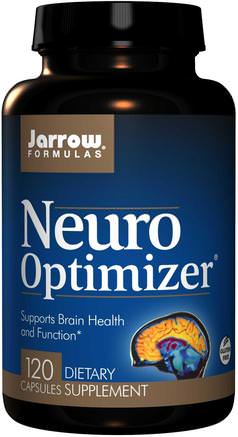 Neuro Optimizer, 120 Capsules by Jarrow Formulas-Vitaminer, Kolin, Cdp-Kolin (Citi Colin), Cognizin Citicolin, Tillskott, Fosfatidylserin