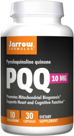 PQQ (Pyrroloquinoline Quinone), 10 mg, 30 Capsules by Jarrow Formulas-Kosttillskott, Antioxidanter, Pqq (Biopqq), Anti-Aging