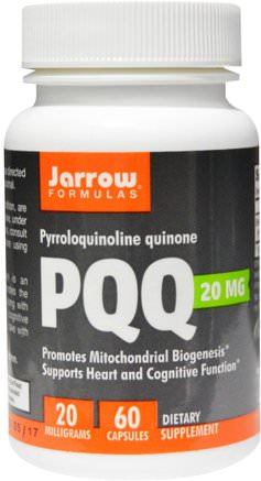 PQQ (Pyrroloquinoline Quinone), 20 mg, 60 Capsules by Jarrow Formulas-Kosttillskott, Antioxidanter, Pqq (Biopqq), Anti-Aging