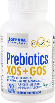 Prebiotics XOS+GOS, 90 Chewable Tablets by Jarrow Formulas-Kosttillskott, Probiotika