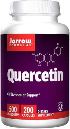 Quercetin, 500 mg, 200 Capsules by Jarrow Formulas-Kosttillskott, Quercetin