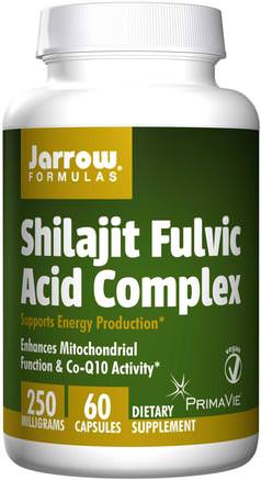 Shilajit Fulvic Acid Complex, 60 Veggie Caps by Jarrow Formulas-Hälsa, Energi