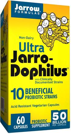 Ultra Jarro-Dophilus, 60 Capsules (Ice) by Jarrow Formulas-Kosttillskott, Probiotika, Iskylda Produkter