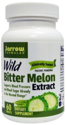 Wild Bitter Melon Extract, 60 Tablets by Jarrow Formulas-Hälsa, Blodsocker, Blodtryck