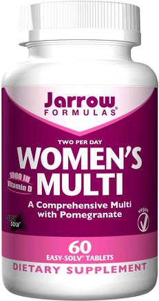 Womens Multi, 60 Easy-Solv Tablets by Jarrow Formulas-Vitaminer, Kvinnor Multivitaminer
