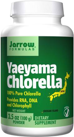 Yaeyama Chlorella, Powder, 3.5 oz (100 g) by Jarrow Formulas-Kosttillskott, Superfoods, Chlorella-Pulver
