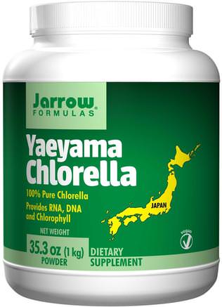 Yaeyama Chlorella, Powder, 35.3 oz (1 kg) by Jarrow Formulas-Kosttillskott, Superfoods, Chlorella Yaeyama