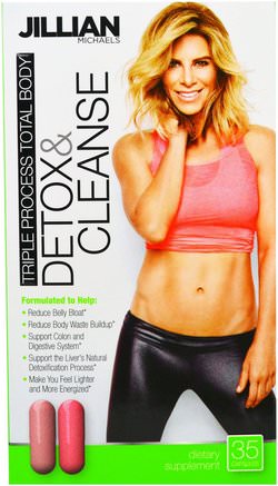 Detox & Cleanse, Triple Process Total Body, 35 Capsules by Jillian Michaels-Hälsa, Kvinnor, Detox