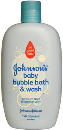 Baby Bubble Bath & Wash, 15 fl oz (443 ml) by Johnsons Baby-Bad, Skönhet, Bubbelbad