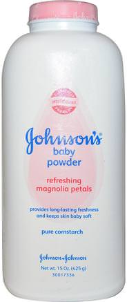 Baby Powder, Refreshing Magnolia Petals, 15 oz (425 g) by Johnsons Baby-Barns Hälsa, Diapering, Babypulveroljor