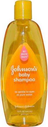 Baby Shampoo, 15 fl oz (444 ml) by Johnsons Baby-Bad, Skönhet, Schampo, Barnschampo, Duschgel, Barn Kroppsvask, Barn Duschgel