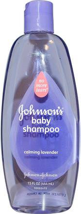 Baby Shampoo, Calming Lavender, 15 fl oz (444 ml) by Johnsons Baby-Bad, Skönhet, Schampo, Barnschampo, Duschgel, Barn Kroppsvask, Barn Duschgel