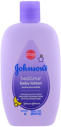 Baby Bedtime Lotion, 15 fl oz (444 ml) by Johnsons Baby-Bad, Skönhet, Body Lotion, Baby Lotion