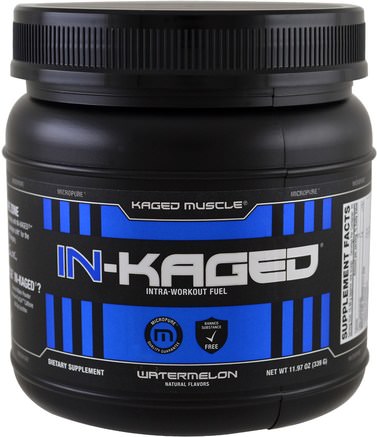 In-Kaged Intra-Workout Fuel, Watermelon, 11.97 oz (339 g) by Kaged Muscle-Sport, Träning