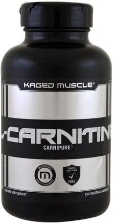 L-Carnitine, 250 Veggie Caps by Kaged Muscle-Kosttillskott, Aminosyror, L Karnitin