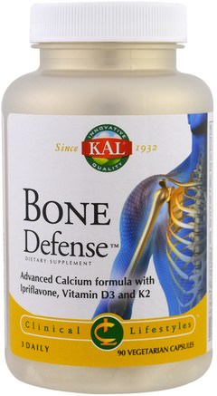 Bone Defense, 90 Veggie Caps by KAL-Kosttillskott, Mineraler, Kalcium