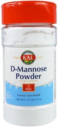 D-Mannose Powder, 2.5 oz (72 g) by KAL-Kosttillskott, D-Mannos, Urinhälsa