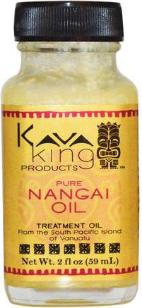 Pure Nangai Oil, 2 fl oz (59 ml) by Kava King Products Inc-Hälsa, Hud, Hår, Hårbotten