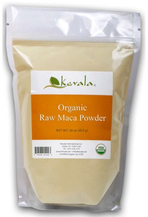 Organic Raw Maca Powder, 16 oz (453 g) by Kevala-Kosttillskott, Adaptogen, Män, Maca
