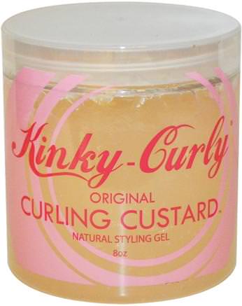 Original Curling Custard, Natural Styling Gel, 8 oz by Kinky-Curly-Bad, Skönhet, Hår Styling Gel
