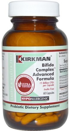 Bifido Complex Advanced Formula, 60 Capsules (Ice) by Kirkman Labs-Iskylda Produkter, Kosttillskott, Probiotika
