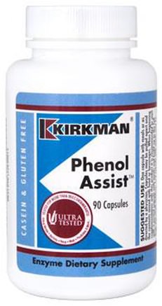 Phenol Assist, 90 Capsules by Kirkman Labs-Kosttillskott, Matsmältningsenzymer, Hälsa