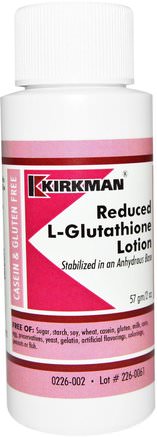 Reduced L-Glutathione Lotion, 2 oz (57 g) by Kirkman Labs-Kosttillskott, L Glutation, Kroppsvård