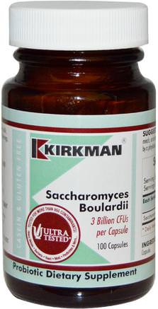 Saccharomyces Boulardii, 100 Capsules (Ice) by Kirkman Labs-Iskylda Produkter, Kosttillskott, Probiotika