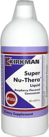 Super Nu-Thera Liquid, Raspberry Flavored, 29 fl oz (857 ml) by Kirkman Labs-Vitaminer, Flytande Multivitaminer