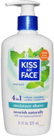 Moisture Shave, Cool Mint, 11 fl oz (325 ml) by Kiss My Face-Bad, Skönhet, Barberkräm