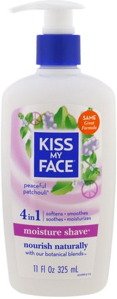 Moisture Shave, Peaceful Patchouli, 11 fl oz (325 ml) by Kiss My Face-Bad, Skönhet, Barberkräm