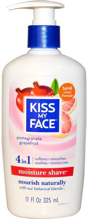 Moisture Shave, Pomegranate Grapefruit, 11 fl oz (325 ml) by Kiss My Face-Bad, Skönhet, Barberkräm