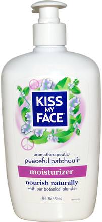 Moisturizer, Peaceful Patchouli, 16 fl oz (473 ml) by Kiss My Face-Bad, Skönhet, Body Lotion, Kroppsvård