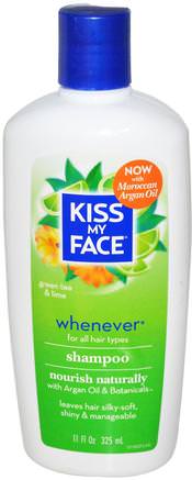 Whenever, Shampoo, All Hair Types, Green Tea & Lime, 11 fl oz (325 ml) by Kiss My Face-Bad, Skönhet, Schampo, Argan