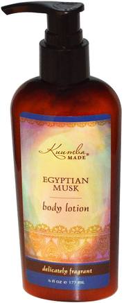 Body Lotion, Egyptian Musk, 6 fl oz (177 ml) by Kuumba Made-Bad, Skönhet, Body Lotion