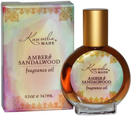 Fragrance Oil, Amber & Sandalwood, 0.5 oz (14.7 ml) by Kuumba Made-Bad, Skönhet, Doftsprayer