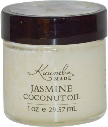 Jasmine Coconut Oil, 1 oz (29.57 ml) by Kuumba Made-Bad, Skönhet, Kokosnötolja