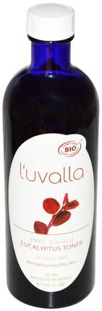 Alcohol Free, 6.7 fl oz by Luvalla Certified Organic Eucalyptus Toner-Skönhet, Ansiktsvård, Hudtyp Normal Till Torr Hud Typ Combo Till Fet Hud